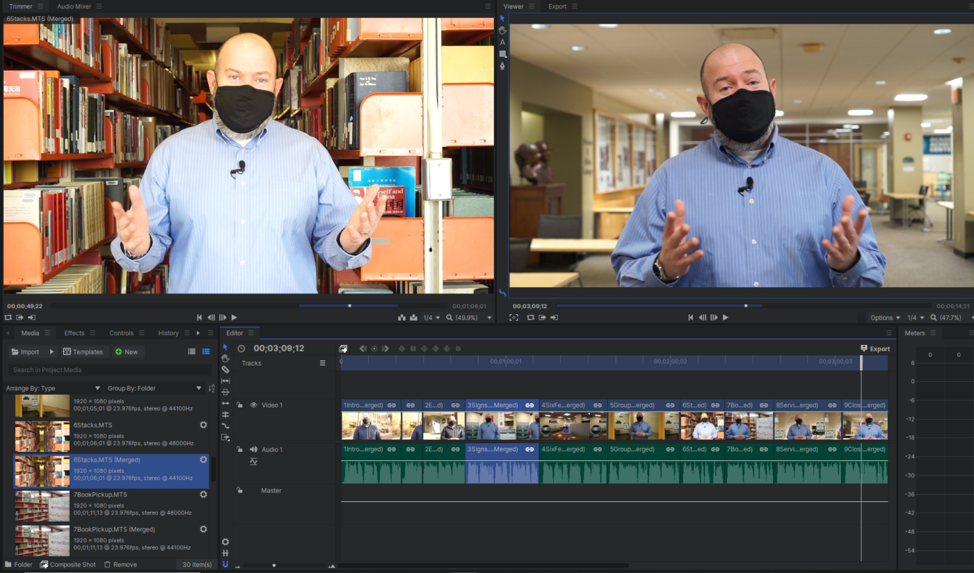 A screenshot of a video editor