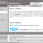 OHIO Libraries Skype Reference